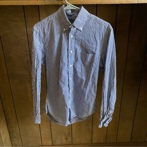 Gitman Bros Vintage Shirt Mens S Blue Long Sleeve Button Down Made in USA